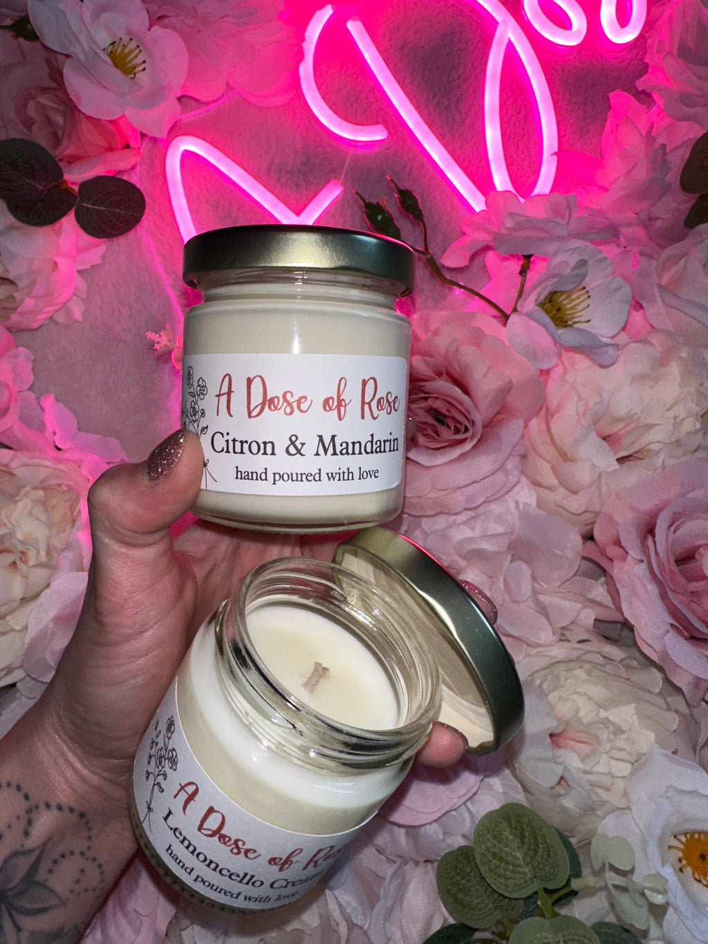 Mini 3.5oz Glass Candle