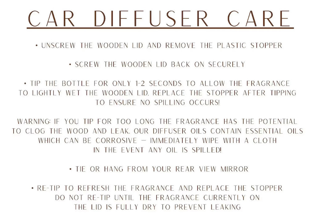 Car Oil Diffuser